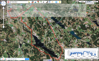 Map result from test drive